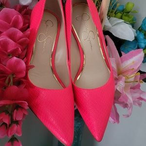 Jessica Simpson Hot Pink Pumps!
